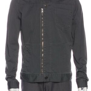AllSaints Charcoal Lightweight Utility Jacket